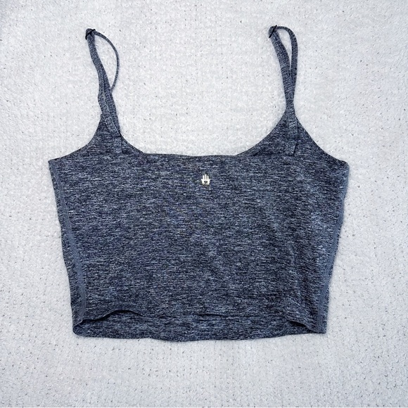 Spiritual Gangster Black/Gray Marle Sports Top - Picture 2 of 3